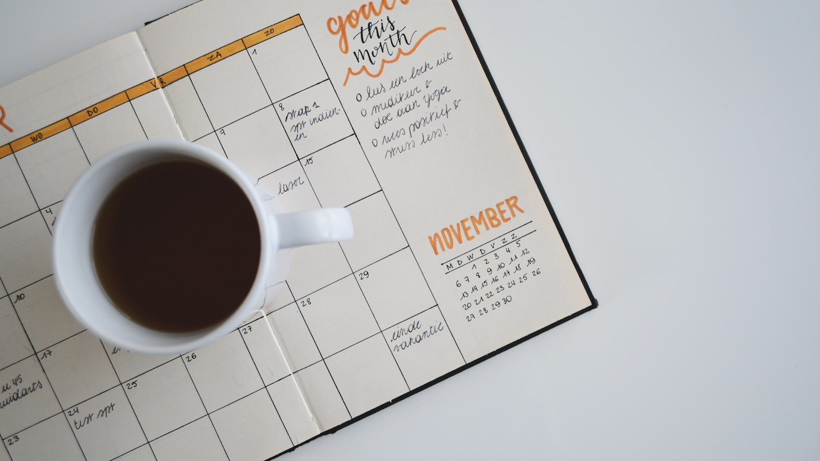 Calendar planning on laptop with daily schedule, evoking scheduling automation