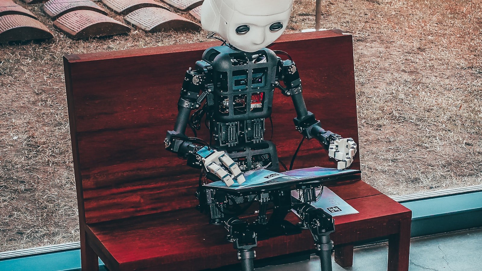 Abstract circuit pattern evoking open-source AI infrastructure