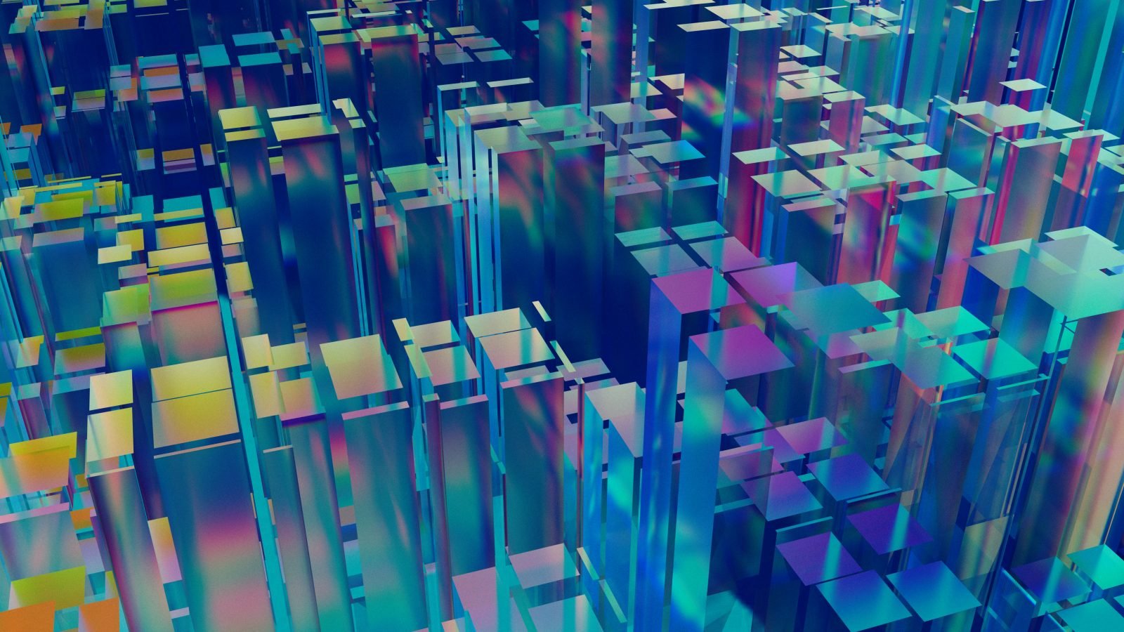 Colorful abstract data visualization, illustrative for a Gemini AI review.